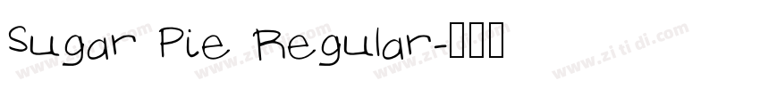 Sugar Pie Regular字体转换